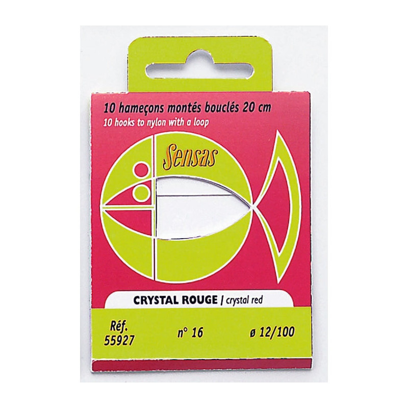 Hameçon Sensas Crystal Rouge - 20cm