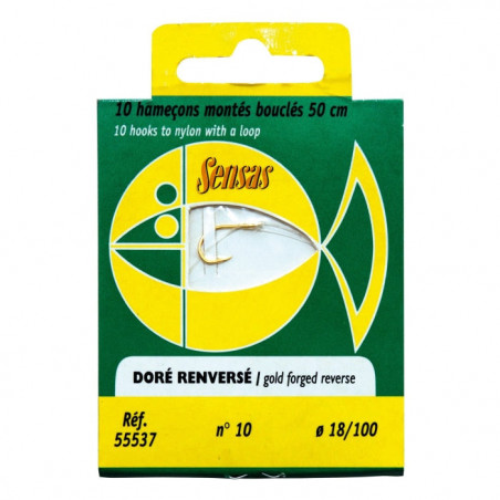 Hameçon Sensas Doré Renversé - 50cm