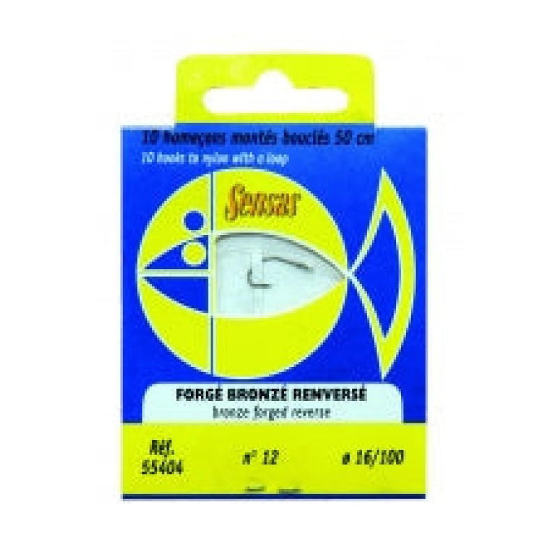 Hameçon Sensas Forge Bronzé Renversé - 50cm