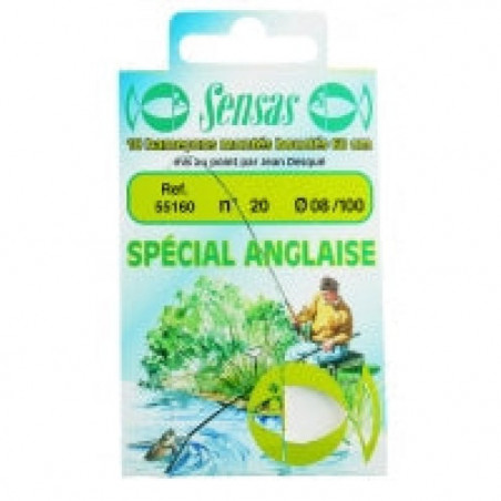 Hameçons montés Sensas Spécial Anglaise 20/08