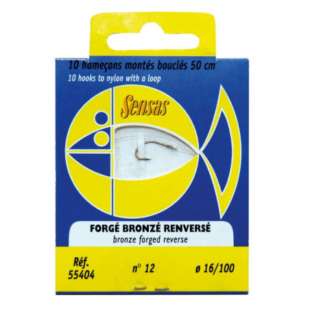 Hameçons Sensas Forge Bronze Renversé - 50cm