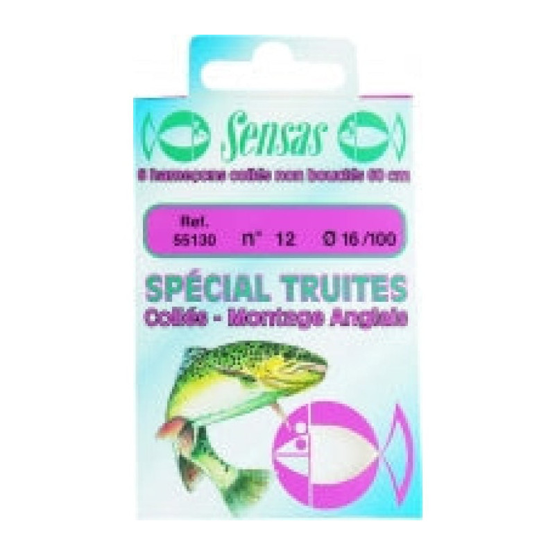 Pochette 6 Hameçons Sensas Colles Spécial Truite