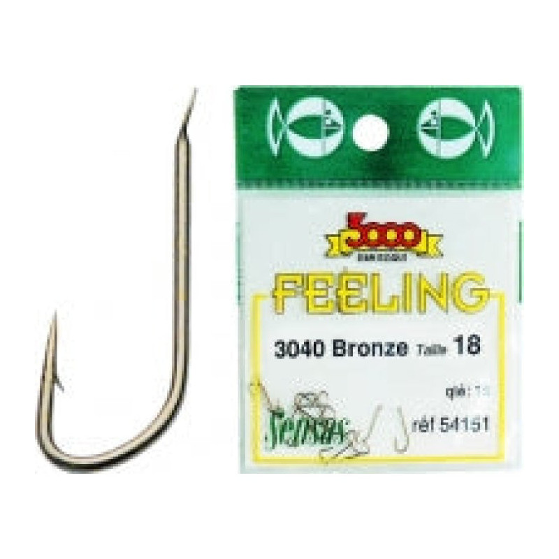 Sachet Hameçons Sensas 3040 Bronze N°24