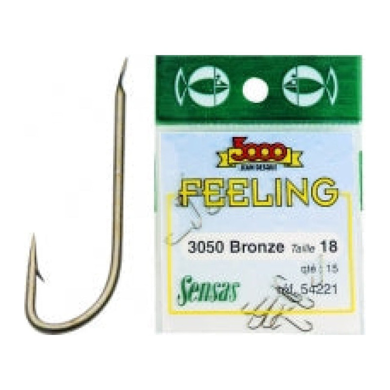 Sachet Hameçons Sensas 3050 Bronze N°22