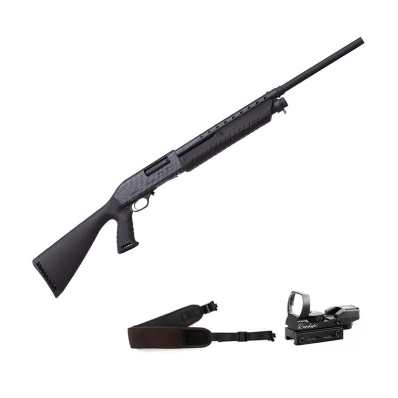 Fusil à pompe Fabarm Martial - Carbone - Cal. 12/76 - Pack Tactique