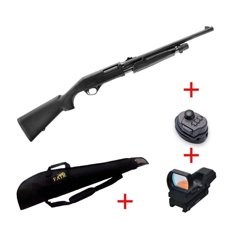 Pack Fusil à pompe Stoeger P3000R Synthétique - Cal. 12/76