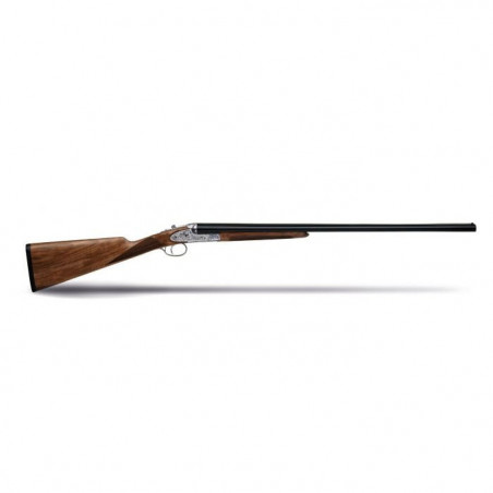 Fusil Huglu Juxtaposé 200 Contreplatine Gravée Crosse Anglaise Grade 3 / Canon 71 cm