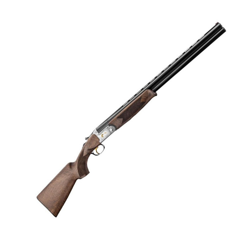 Fusil de plaine superposé Renato Baldi deluxe ejecteur motif doré - Cal. 12/76
