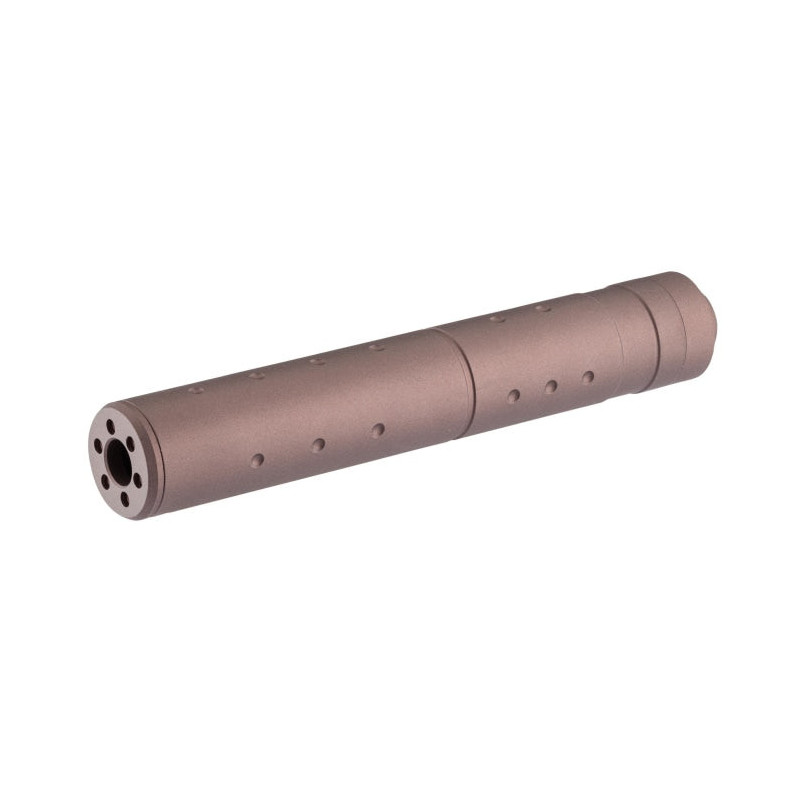 Silencieux aluminium 195mm 14mm CCW FDE