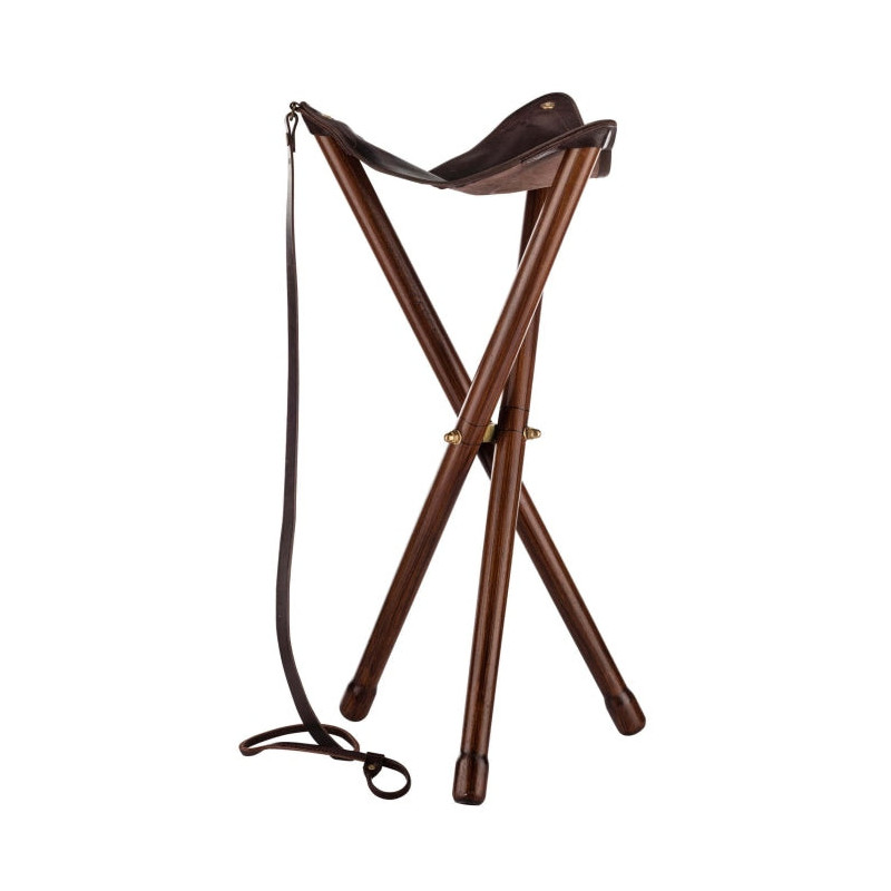 Siège Trépied Pliant - Country Sellerie - Bois Luxe