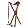 Siège Trépied Pliant - Country Sellerie - Bois Luxe