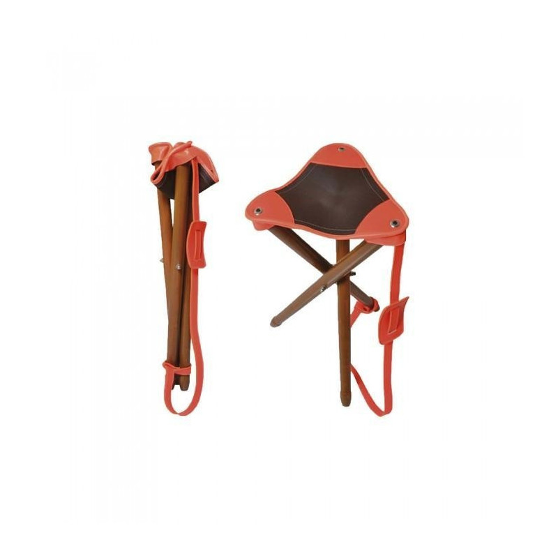 Trepied bois / cuir blaze Stepland 60cm