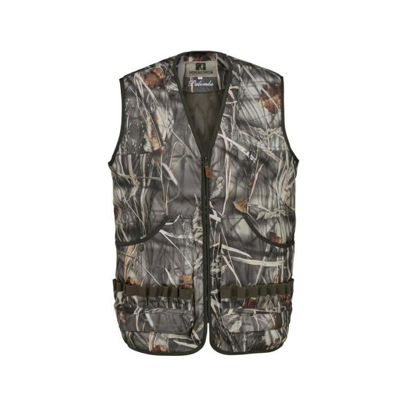 Gilet de chasse Percussion Palombe Roseaux