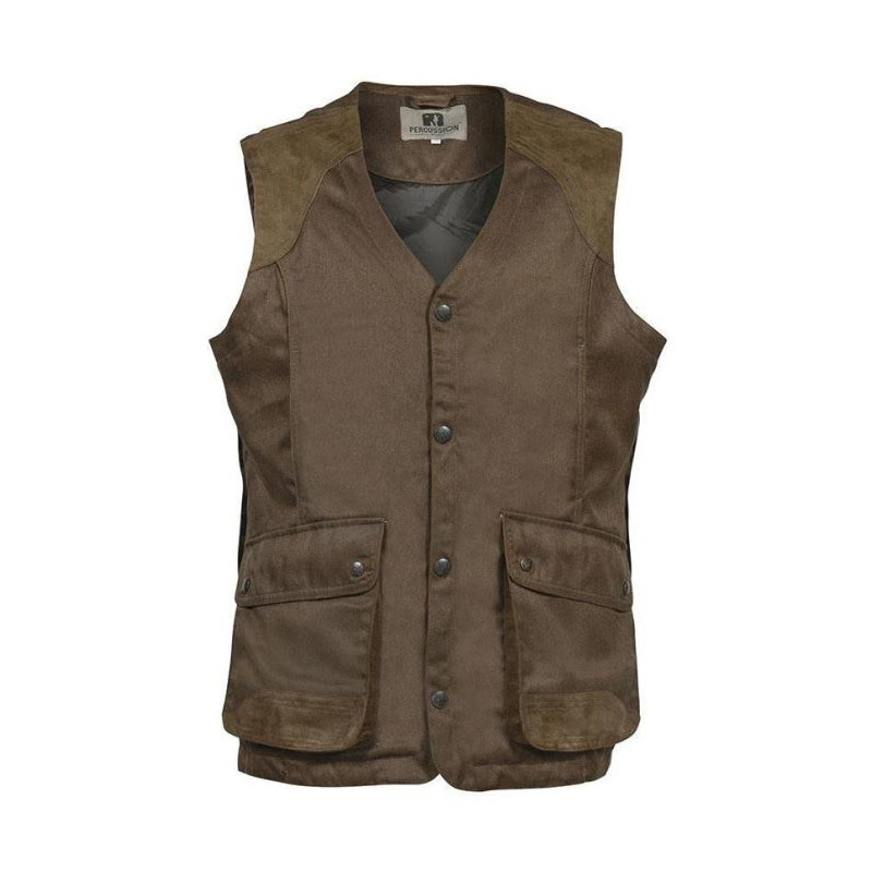 Gilet de chasse Percussion Sologne Marron