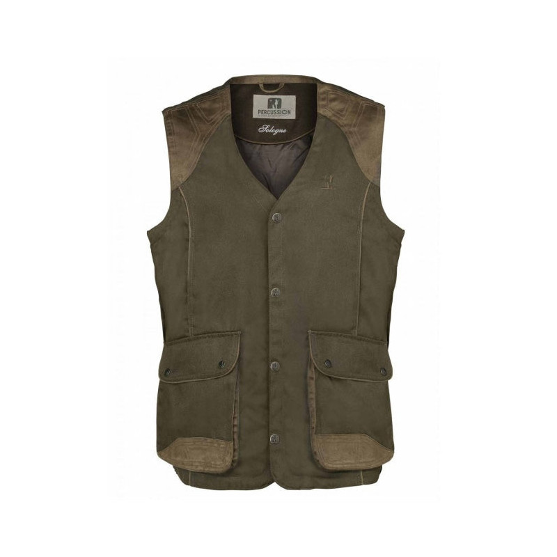 Gilet de chasse Percussion Sologne Vert