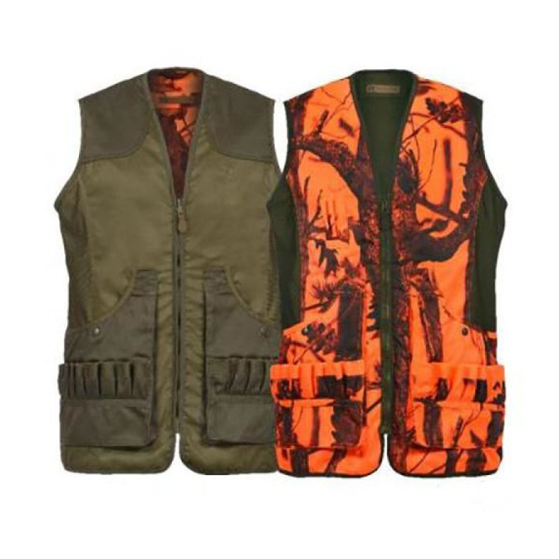 Gilet de chasse réversible Percussion Savane