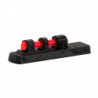 Guidon rouge Europarm fibre optique longitudinal