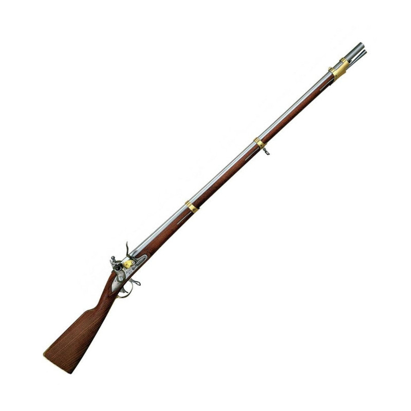 Fusil à poudre Davide Pedersoli 1798 prussian à silex - Cal. 75 pn