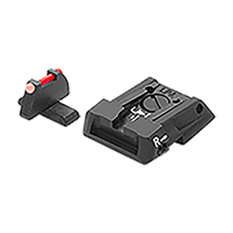 Hausse et Guidon LPA Fibre Optique - Noir