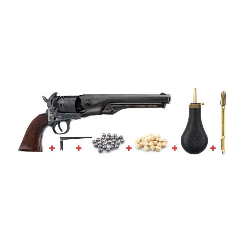 Pack pret a tirer revolver poudre noire Davide Pedersoli Colt navy 1861
