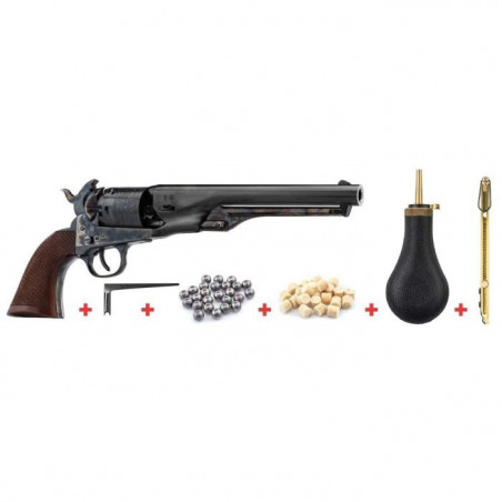 Pack pret a tirer revolver poudre noire Davide Pedersoli Colt navy 1861