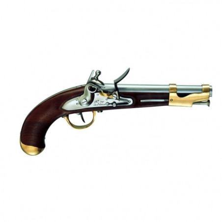Pistolet à poudre noire Davide Pedersoli AN IX à silex - Cal. 69 pn