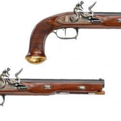 Pistolet à poudre noire Davide Pedersoli Boutet 1er empire à silex - Cal. 45 pn