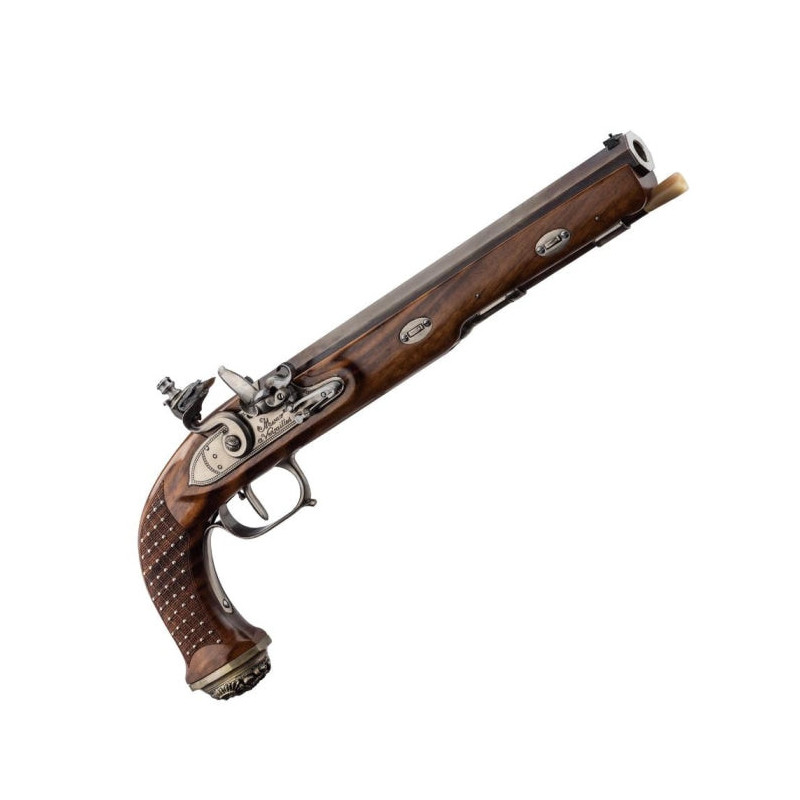 Pistolet à poudre noire Davide Pedersoli Boutet 1er empire modèle extra luxe- Cal. 45 pn