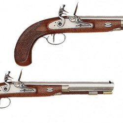 Pistolet à poudre noire Davide Pedersoli Charles Moore Target à silex - Cal. 45 pn