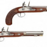 Pistolet à poudre noire Davide Pedersoli Charles Moore Target à silex - Cal. 45 pn
