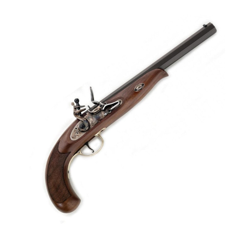 Pistolet à poudre noire Davide Pedersoli Continental duelling à silex - Cal. 44 pn