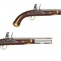 Pistolet à poudre noire Davide Pedersoli Harper's ferry à silex - Cal. 58 pn
