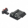 Hausse Réglable et Guidon LPA pour S&W Military et Police - Insert Fibre Optique