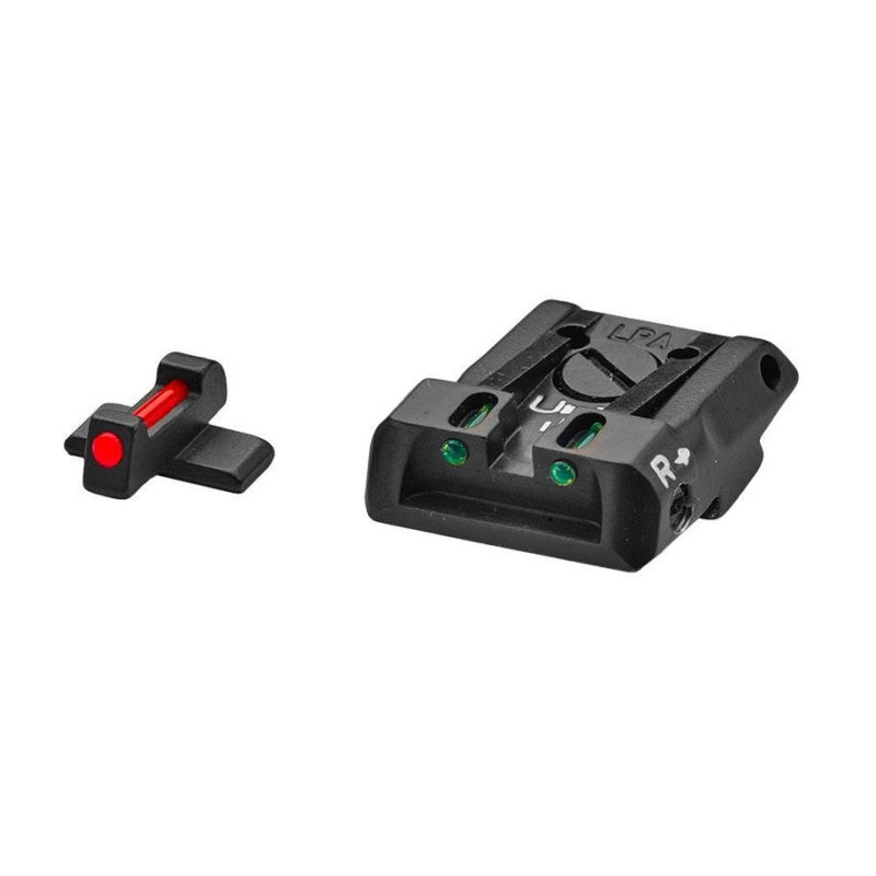 Hausse Réglable et Guidon LPA pour Sig Sauer P220,225,226,228,229,320 - Fibre Optique