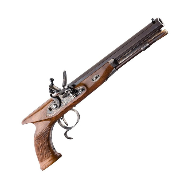 Pistolet à poudre noire Davide Pedersoli Tatham & egg à silex - Cal. 45 pn