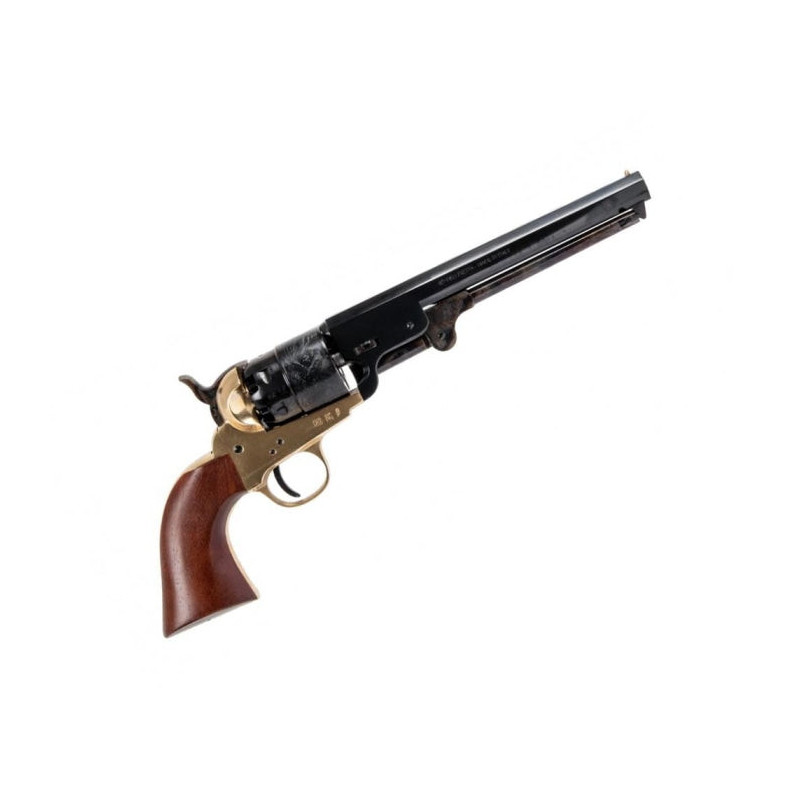 Revolver Pietta 1851 Navy laiton gravure laser - Cal. 44