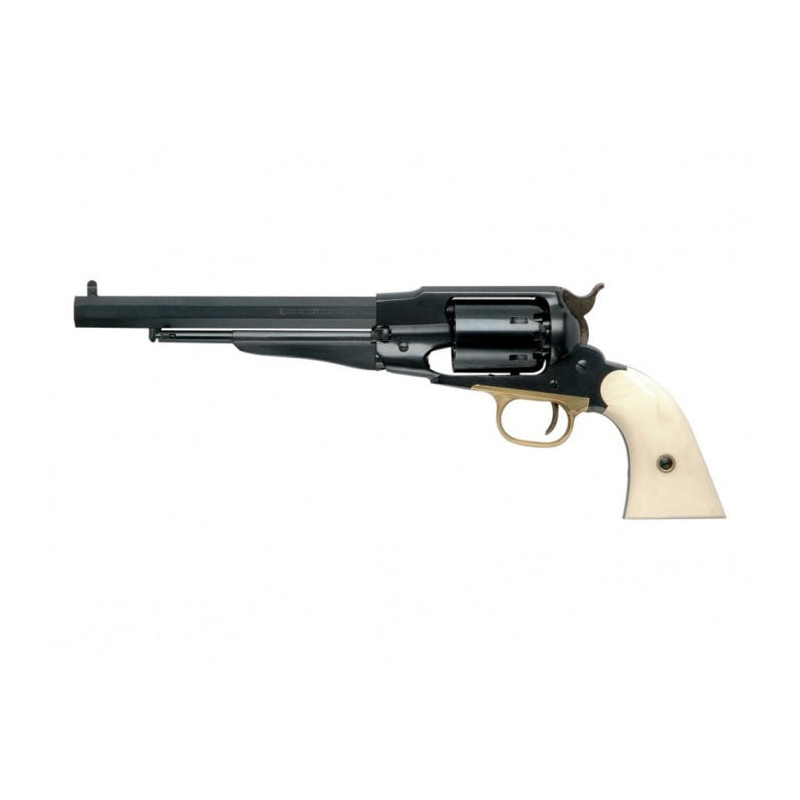 Revolver Pietta 1858 Rm acier crosse ivoirine cannelé - Cal. 44