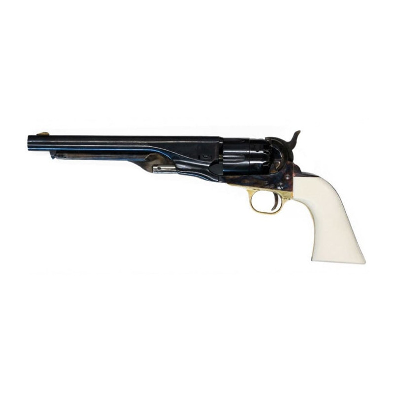 Revolver Pietta 1860 Army acier crosse ivoire cannelé - Cal. 44