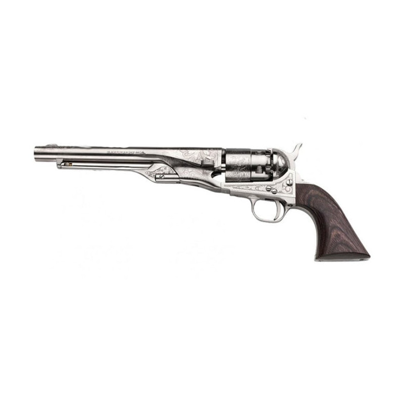 Revolver Pietta 1860 Army acier gravé quadrillé - Cal. 44