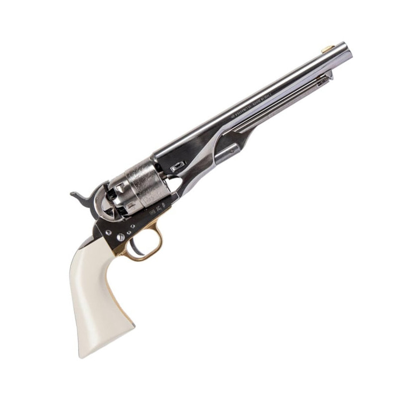 Revolver Pietta 1860 Army Old silver bande acier - Cal. 44