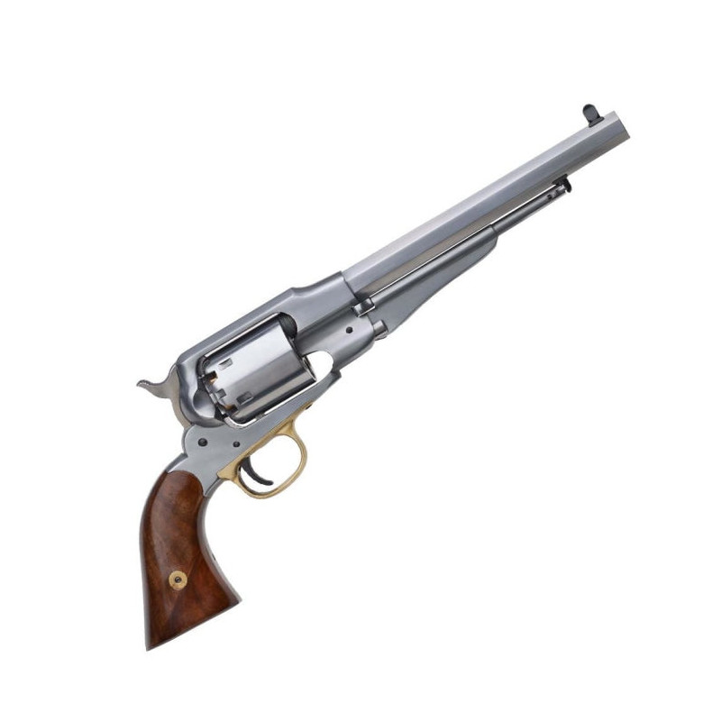 Revolver poudre noire Davide Pedersoli Remington pattern custom inox - Cal. 44 pn