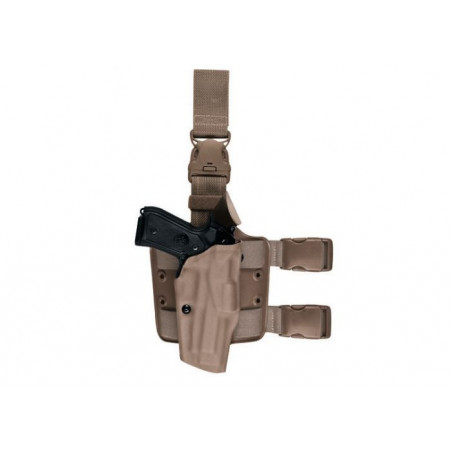 Etui Safariland ALS Mod 6385 OMV HK USP9 - D Ring Velcro Coyote Droitier Kit QLS