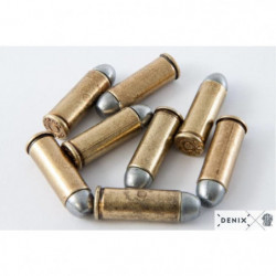 Répliques factices balles de pistolet .45 USA 1880 Denix