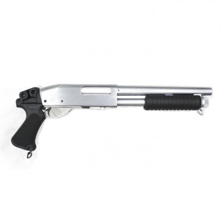 Fusil à Pompe 6mm S&T ST870 Short Ressort Silver