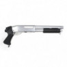 Fusil à Pompe 6mm S&T ST870 Short Ressort Silver