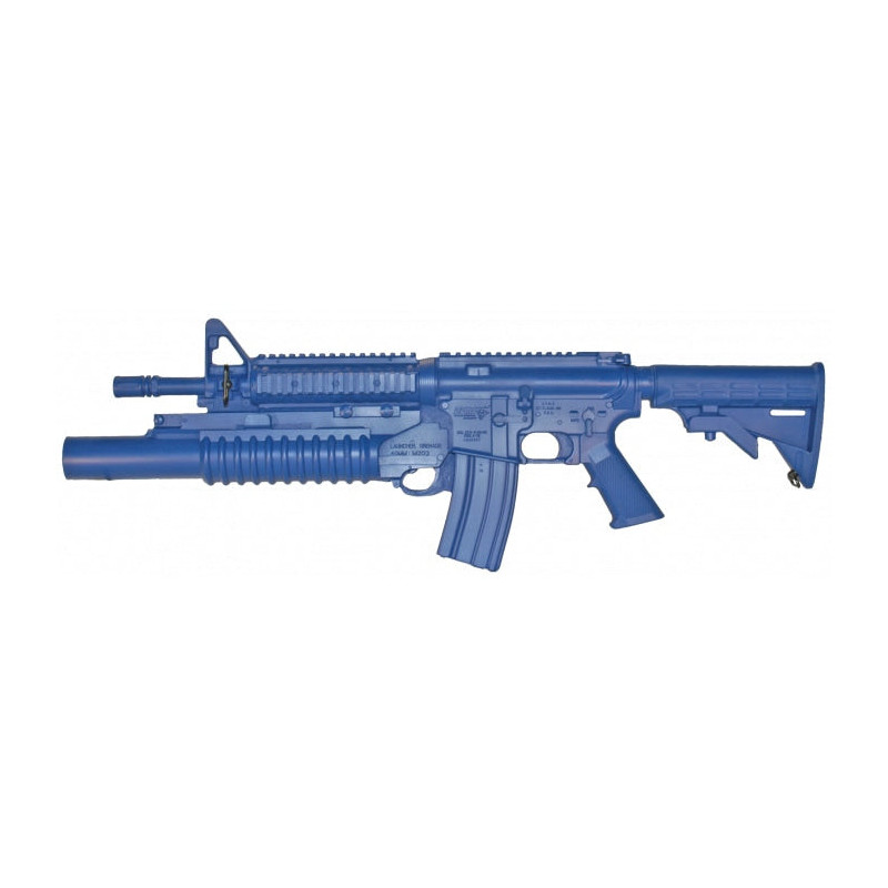 Fusil factice Blueguns Colt M4 Commando Flat Top W /FWD Rail Lanceur M203