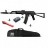 Pack Noël Réplique Double Bell AEG AK74 Batterie LIPO Chargeur Housse - 1 J