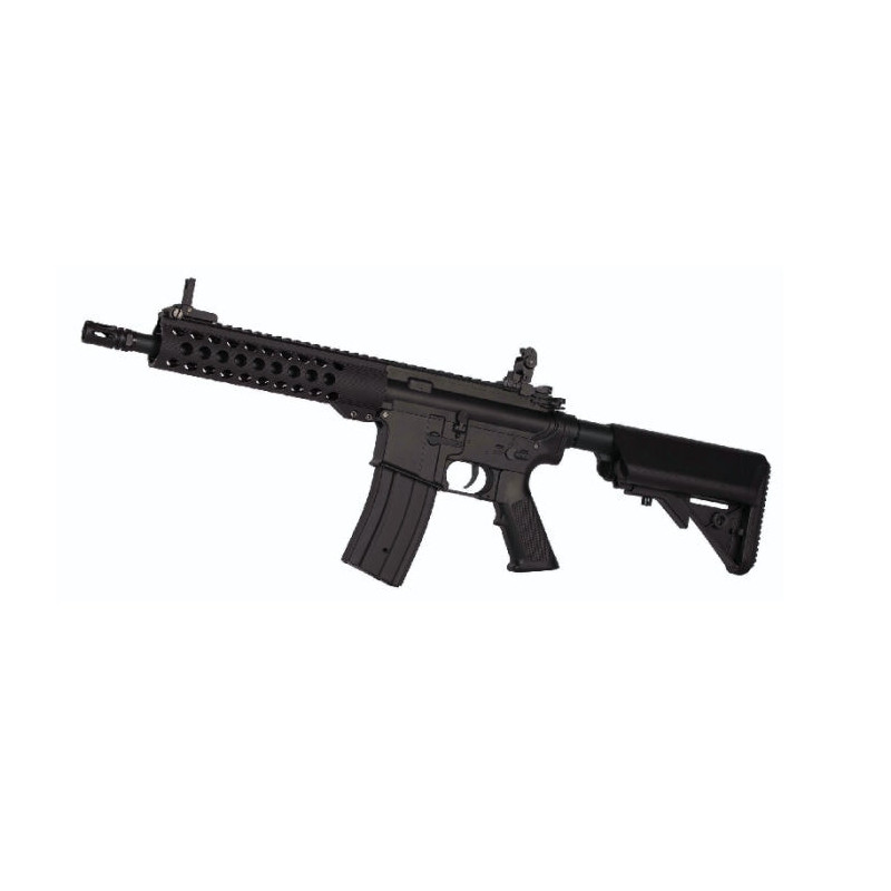 Réplique arme longue Golden Eagle 6612 9" M4 Airsoft AEG avec garde-main modulaire et crosse rétractable