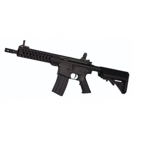 Réplique arme longue Golden Eagle 6612 9" M4 Airsoft AEG avec garde-main modulaire et crosse rétractable