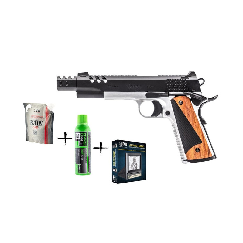 Pack Noël Réplique Vorsk GBB CS Defender PRO Billes Cibles Gaz - 1 J